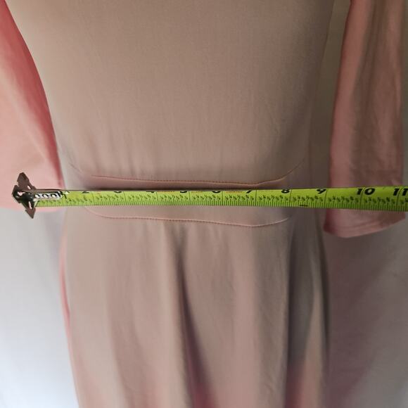 Pink stretchy fleece formal dress NWT *minor pilling see photos* size‎ small - Picture 13 of 16
